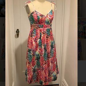 J crew Cotton Pineapple Dress, size 4